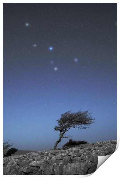 Limestone and stars Print by Pete Collins