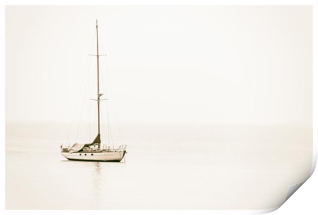 Sailing Boat Print by Ed Alexander