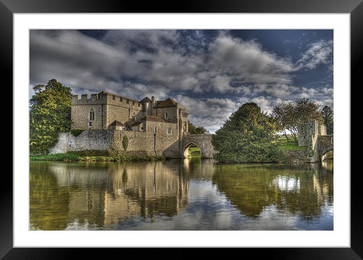 Leeds Castle Reflections Framed Mounted Print by Chris Thaxter