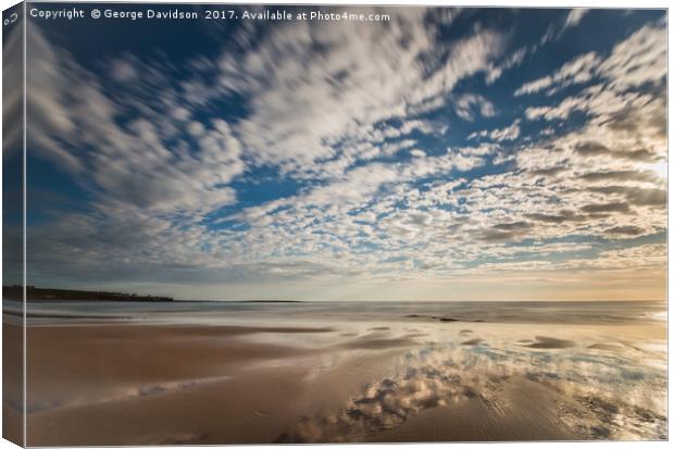 Cloudy Sands Canvas Print by George Davidson