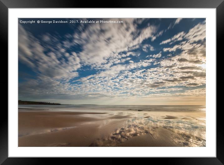 Cloudy Sands Framed Mounted Print by George Davidson