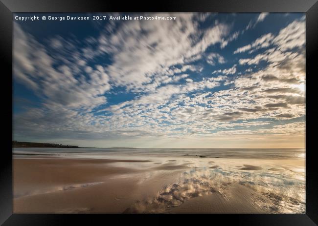 Cloudy Sands Framed Print by George Davidson