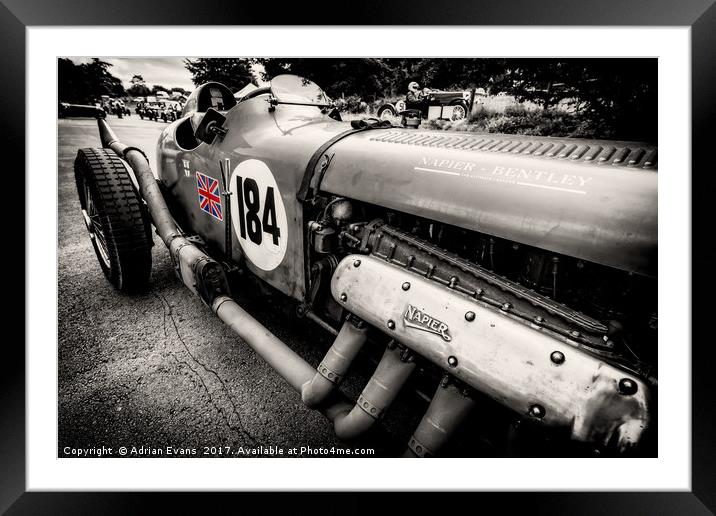 Bentley Classic Framed Mounted Print by Adrian Evans