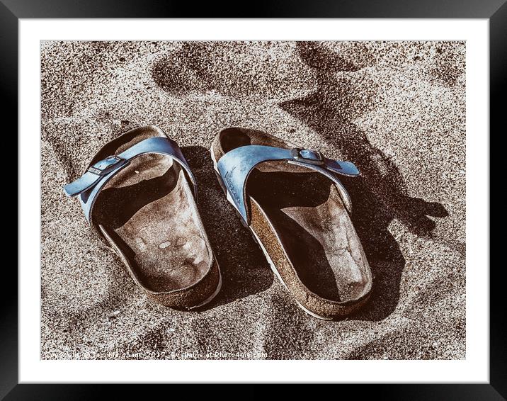 Sand in my shoes Framed Mounted Print by Iain Merchant