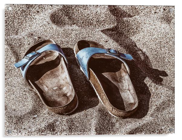 Sand in my shoes Acrylic by Iain Merchant