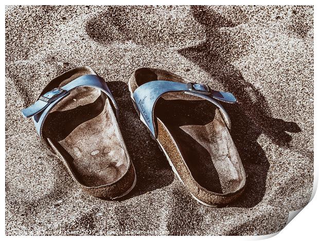 Sand in my shoes Print by Iain Merchant
