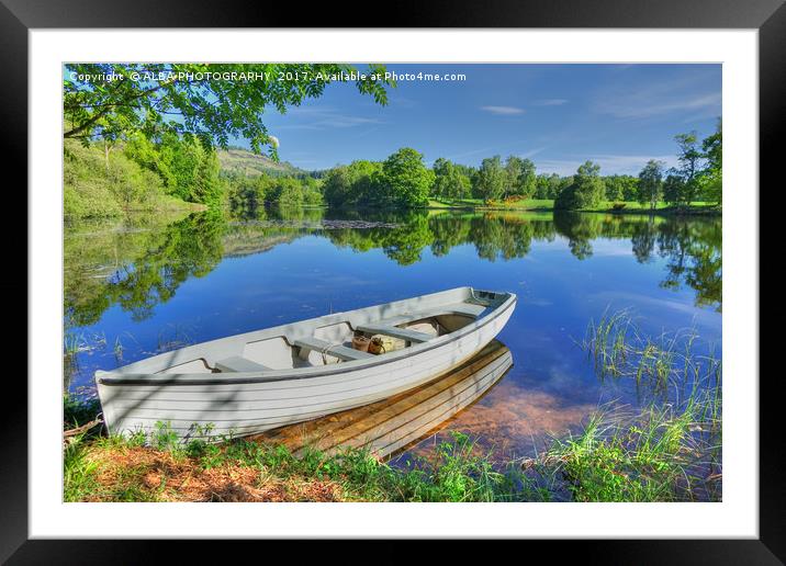 Rohallion Loch, Perthshire, Scotland Framed Mounted Print by ALBA PHOTOGRAPHY