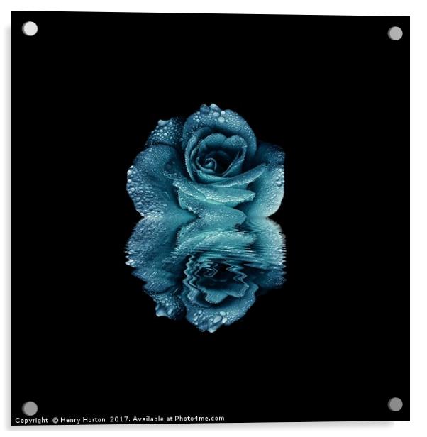 Reflecting Blue Acrylic by Henry Horton