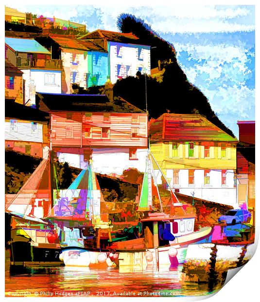 Mevagissy Revisited Print by Philip Hodges aFIAP ,