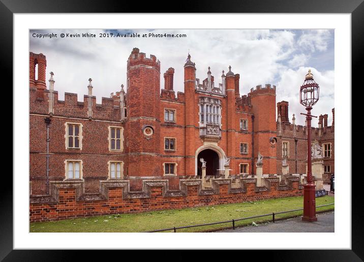 Hampton Court Palace Framed Mounted Print by Kevin White