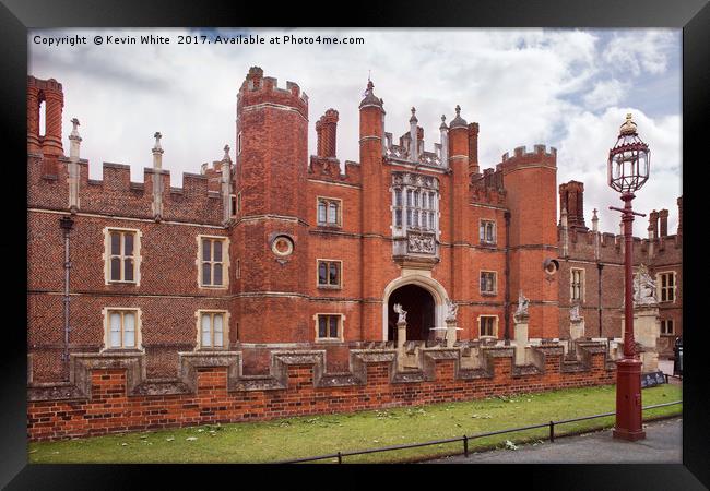 Hampton Court Palace Framed Print by Kevin White