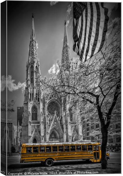 NEW YORK CITY St. Patrick's Cathedral Canvas Print by Melanie Viola