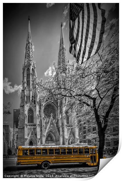 NEW YORK CITY St. Patrick's Cathedral Print by Melanie Viola