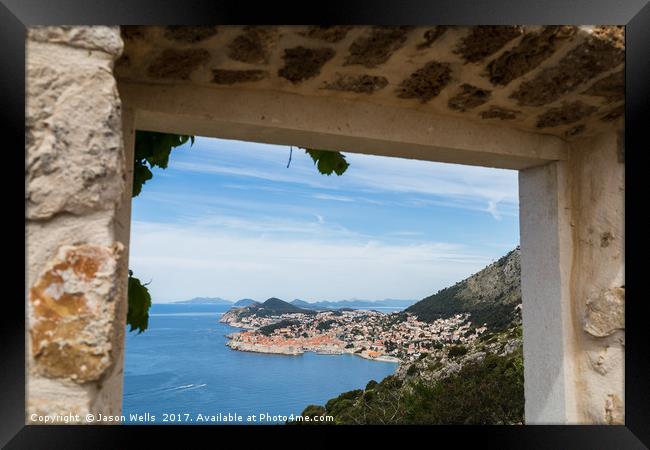 Framing Stari Grad in Dubrovnik Framed Print by Jason Wells