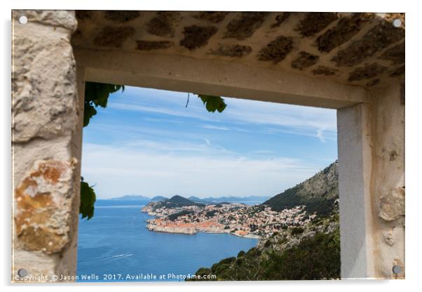 Framing Stari Grad in Dubrovnik Acrylic by Jason Wells
