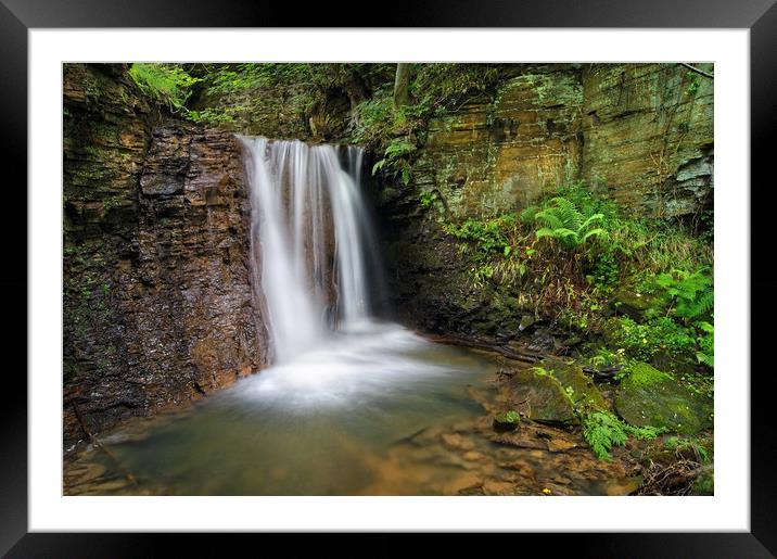 Hidden Falls near Damflask                        Framed Mounted Print by Darren Galpin
