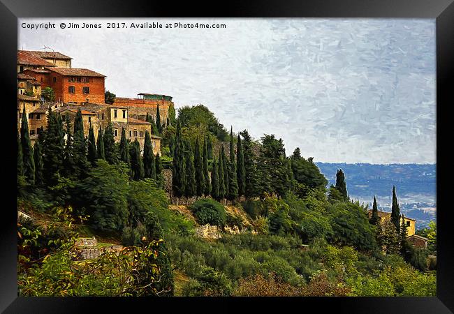 Artistic Tuscany Framed Print by Jim Jones