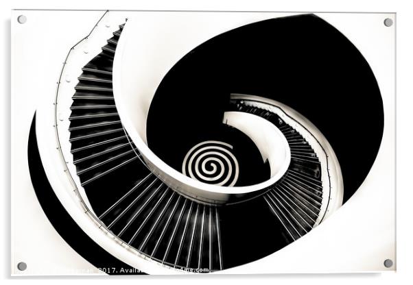 Stairway liverpool museum Acrylic by Jim kernan
