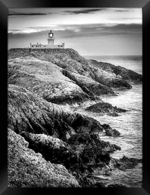 Strumble Head Lighthouse, Pembrokeshire, Wales, UK Framed Print by Mark Llewellyn