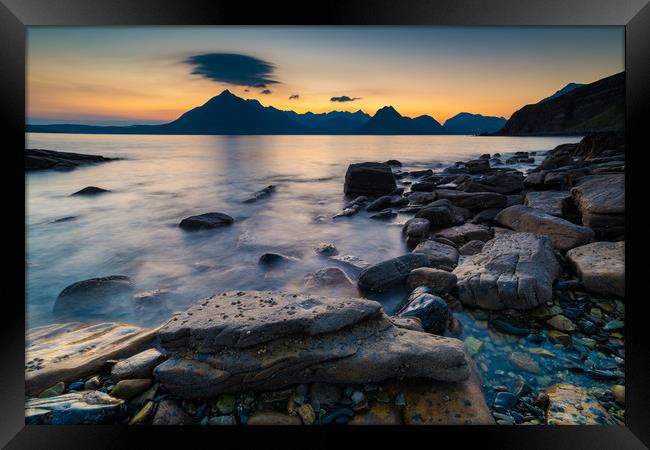 Elgol and the Cuillin Mountains Framed Print by Michael Brookes