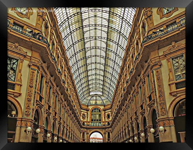 Milan Galleria           Framed Print by Andy Smith