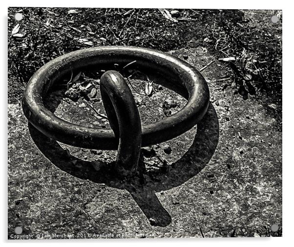 Mooring Ring at Foxton Locks Acrylic by Iain Merchant