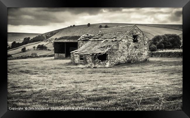 Rural Decay in the Peaks Framed Print by Iain Merchant