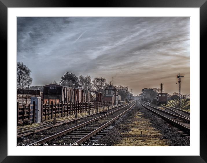 Tracks of Time... Framed Mounted Print by Iain Merchant