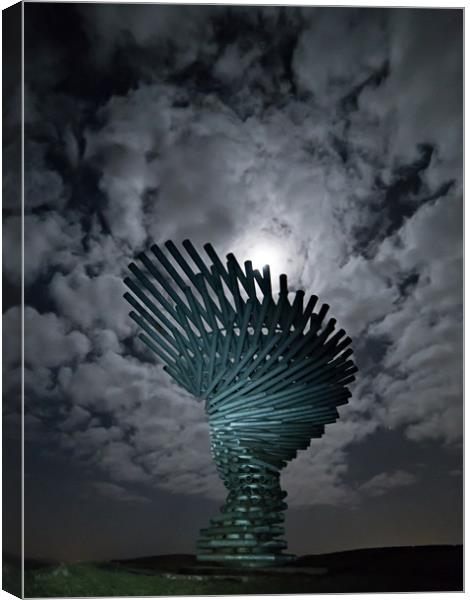 Singing Ringing Tree Moon Canvas Print by Pete Collins