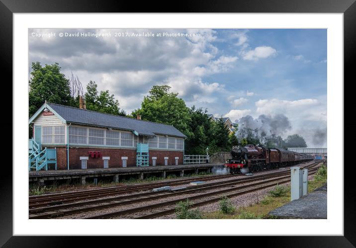 The Spa Express Departing Scarborough Framed Mounted Print by David Hollingworth