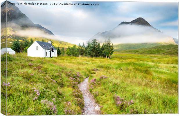 The Scottish Highlands Canvas Print by Helen Hotson