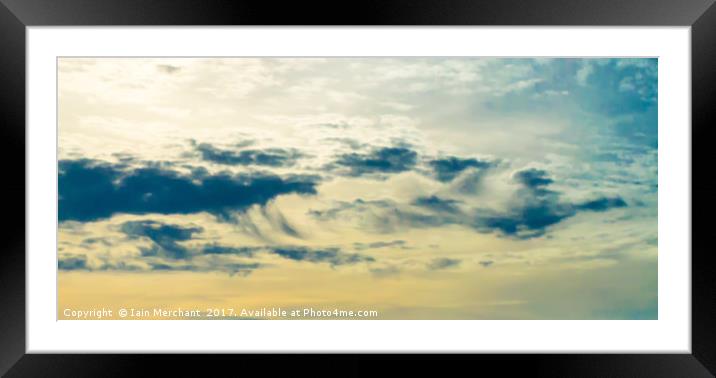 Dragon in the Sky Framed Mounted Print by Iain Merchant