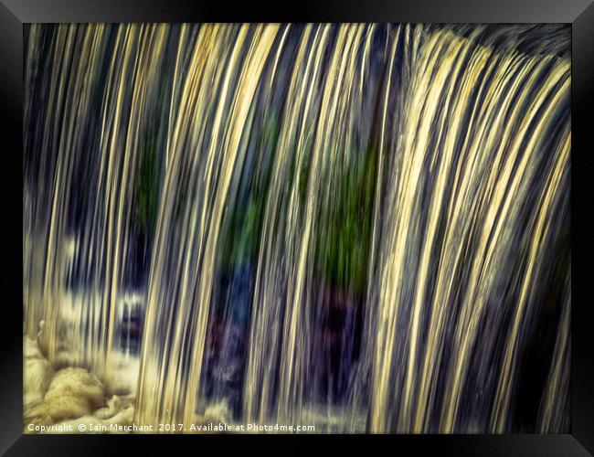 Water Falls... Framed Print by Iain Merchant