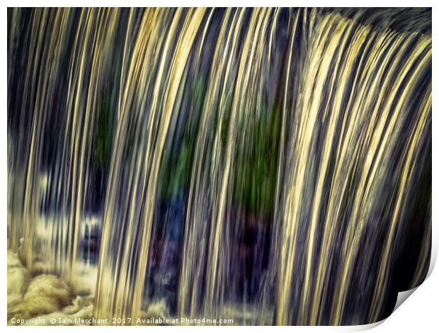 Water Falls... Print by Iain Merchant