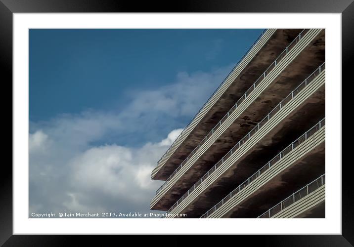 Parking in the Clouds Framed Mounted Print by Iain Merchant