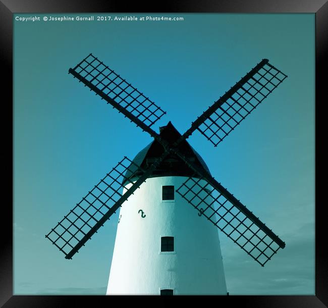 Windmill on the Green at Lytham St Annes Framed Print by Josephine Gornall