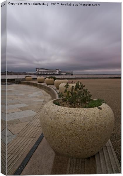 Weston-Super-Mare Seafront View Towards The Grand  Canvas Print by rawshutterbug 