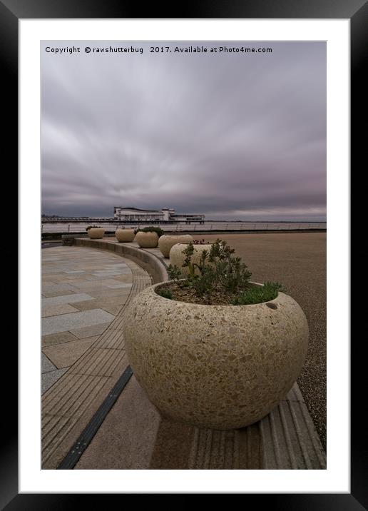 Weston-Super-Mare Seafront View Towards The Grand  Framed Mounted Print by rawshutterbug 
