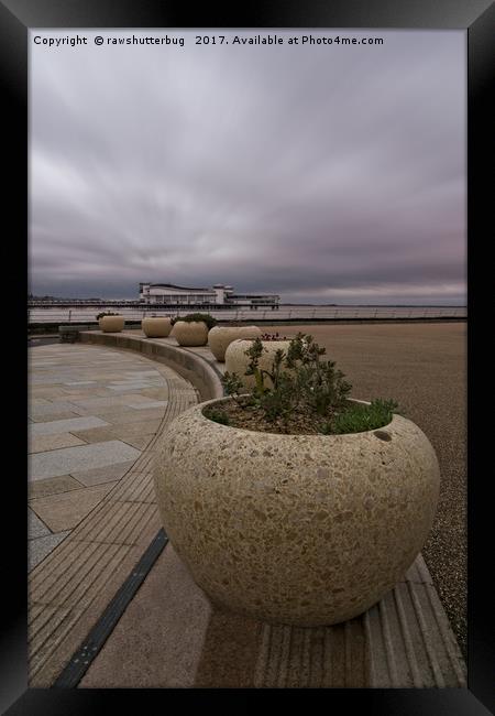Weston-Super-Mare Seafront View Towards The Grand  Framed Print by rawshutterbug 