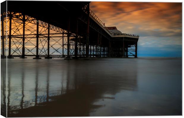 "Ethereal Dance: The Enchanting Cromer Pier" Canvas Print by Mel RJ Smith