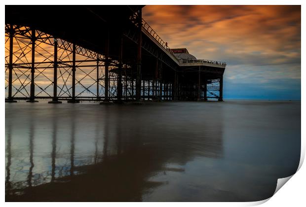 "Ethereal Dance: The Enchanting Cromer Pier" Print by Mel RJ Smith