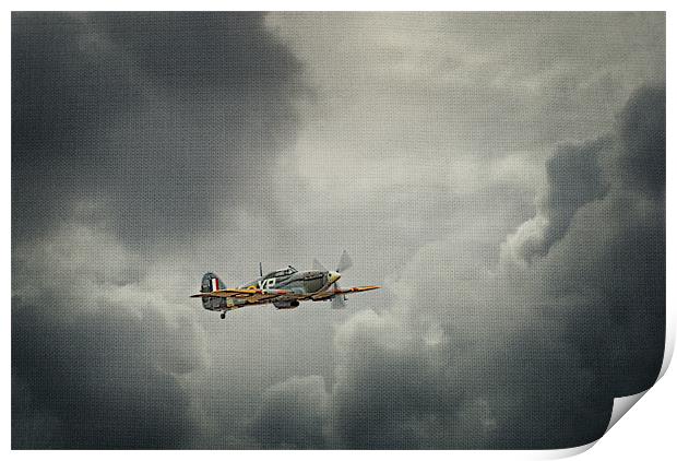 Hawker Hurricane Print by Jeni Harney