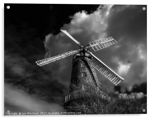 Whissendine Windmill Acrylic by Iain Merchant
