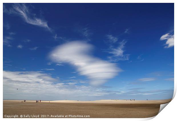 A Blur of Cloud Print by Sally Lloyd