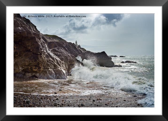 Crashing Waves Framed Mounted Print by Kevin White
