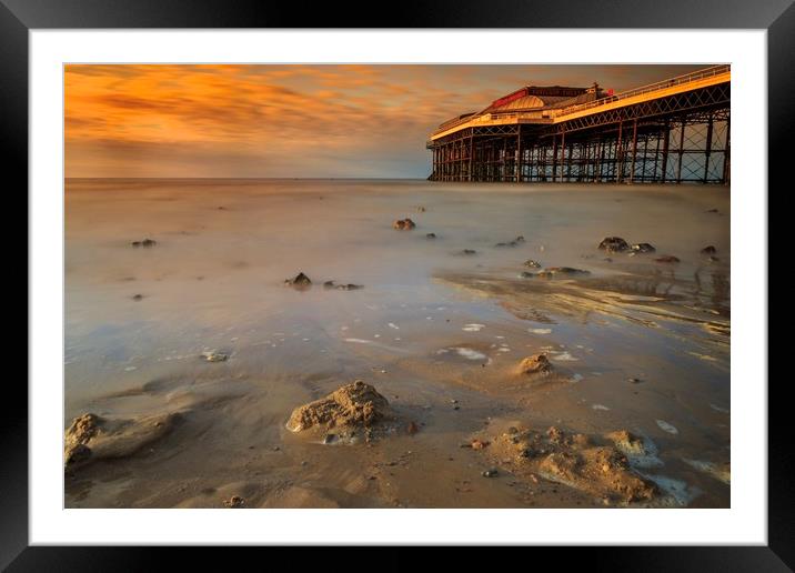 "Ethereal Dance: A Mesmerizing Cromer Pier Sunset" Framed Mounted Print by Mel RJ Smith