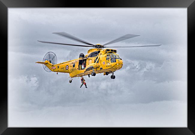 RAF Sea King Search and Rescue Framed Print by Jeni Harney