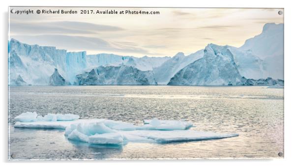 The Kangia Icefjord Acrylic by Richard Burdon
