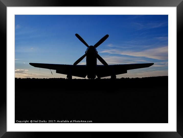 Cadillac of the skies Framed Mounted Print by Neil Darby