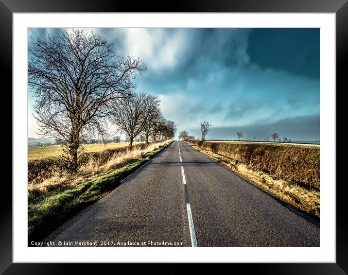 The Road to Marefield Framed Mounted Print by Iain Merchant